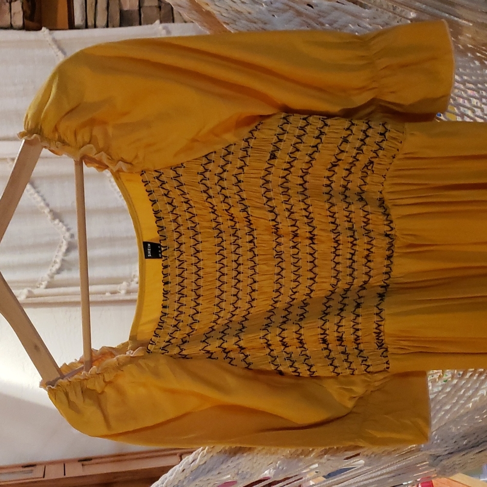Boho Peasant Maxi Dress - Picture 3 of 5